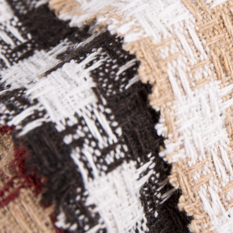 Vichy %10 Yün %90 Kimyasal Elyaf Tüvit Kumaş 2419