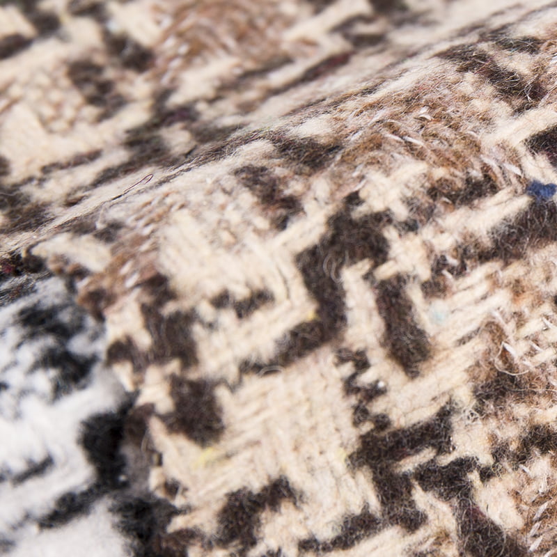 Kar Dokunuşlu Ekose Jakarlı Kareli Tüvit Kumaş 2433