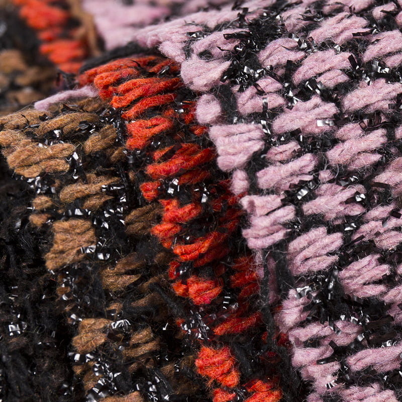 Fantezi İplik Elmas Kareli Tüvit Kumaş 2504