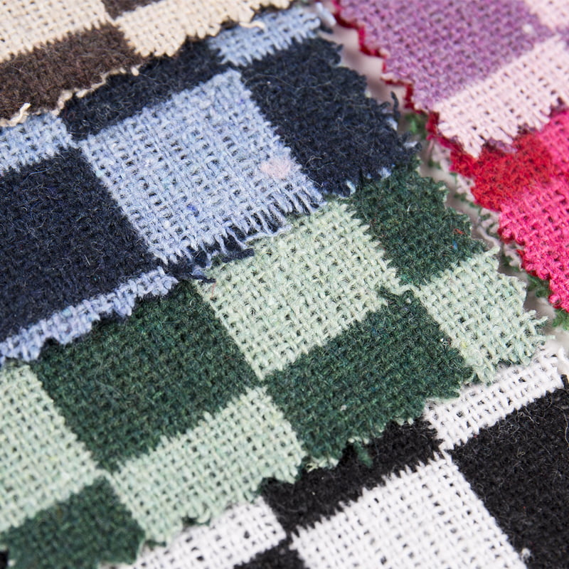 Vichy Renkli %10 Yün %90 Kimyasal Elyaf Ekose Tüvit Kumaş 2537