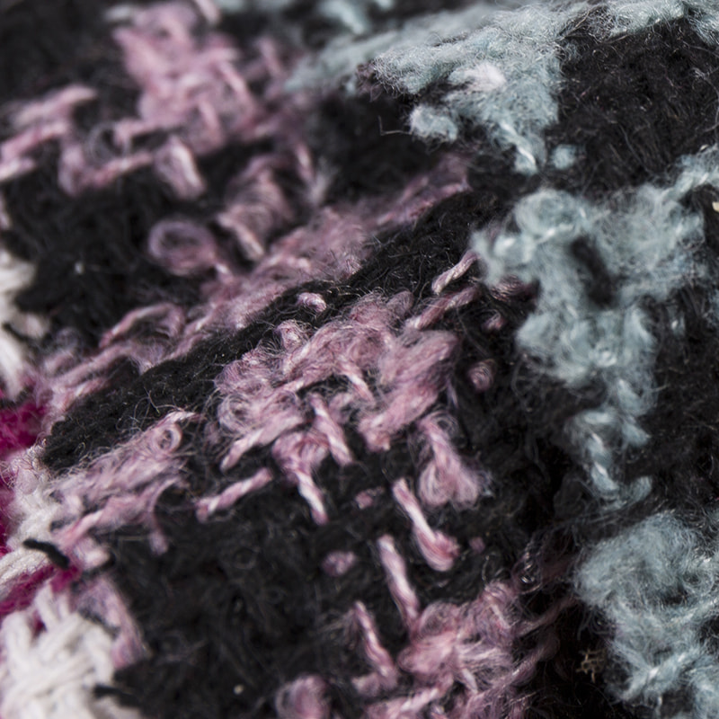 Kazak İlmek İpliği Kaz Ayağı Yün Tüvit Kumaş 2540