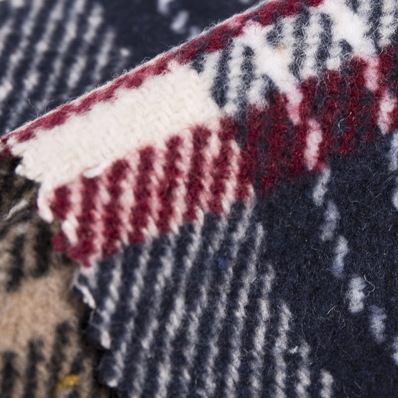 Tartan Ekose Okul Giyim Yün Kimyasal Elyaf Tüvit Kumaş 2569