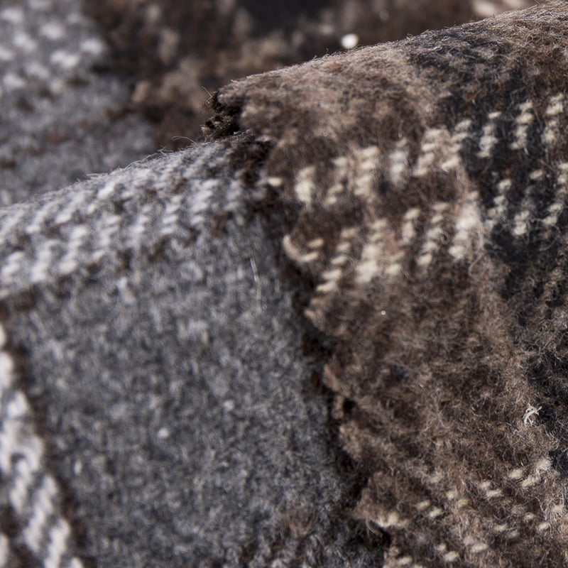 Çin'den Ekose Dimi Yün Dokunaklı Tüvit Kumaş 3223