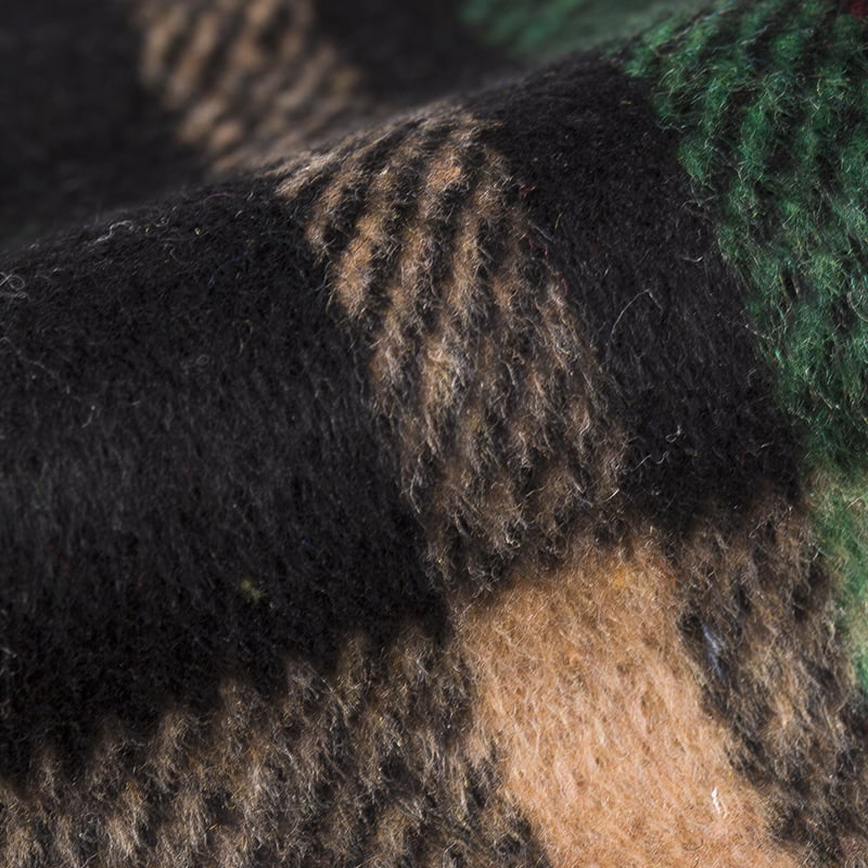 Ekose Balıksırtı Kareli Jakarlı Yün Tüvit Kumaş 3294