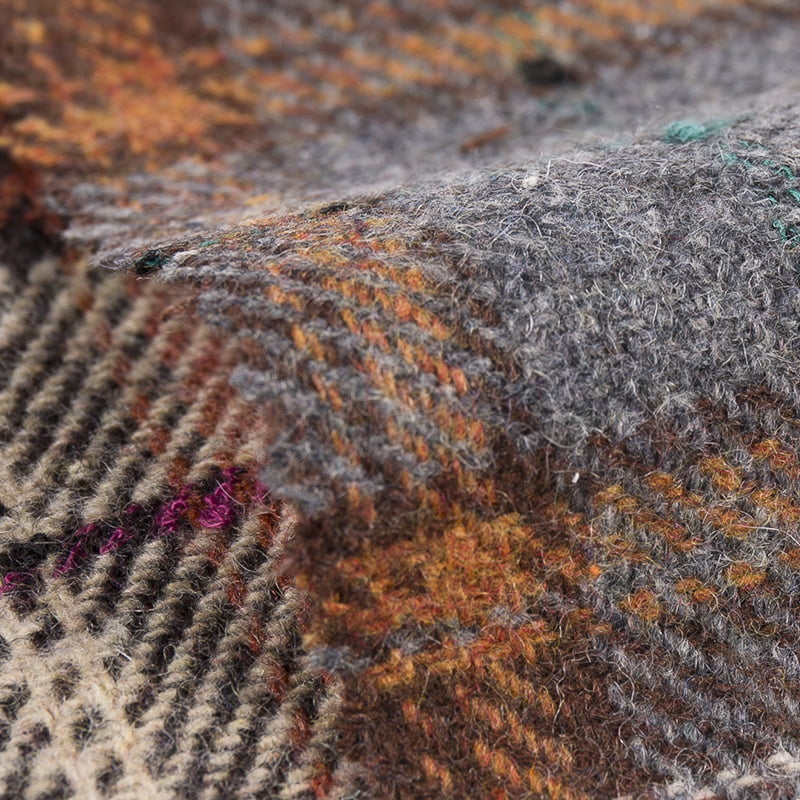 Kışlık Giyim İçin Klasik Ekose Yün Tüvit Kumaş 3423