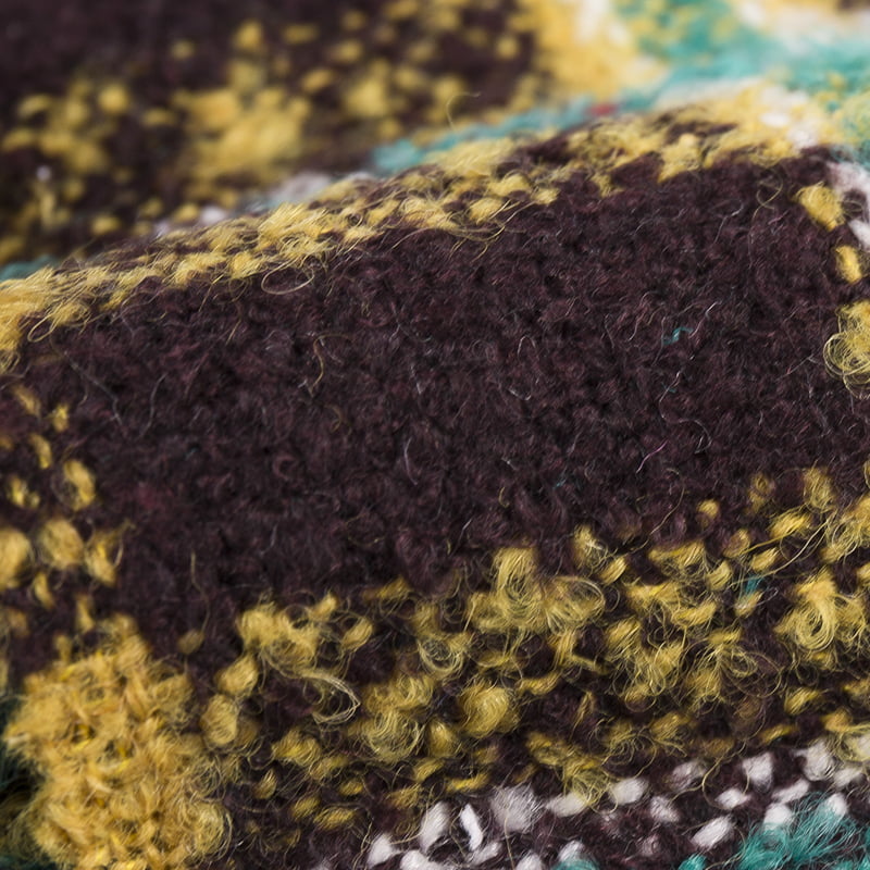 Jakarlı İlmek İpliği Yün Dokuma Tüvit Gömlek Kumaşı 3427