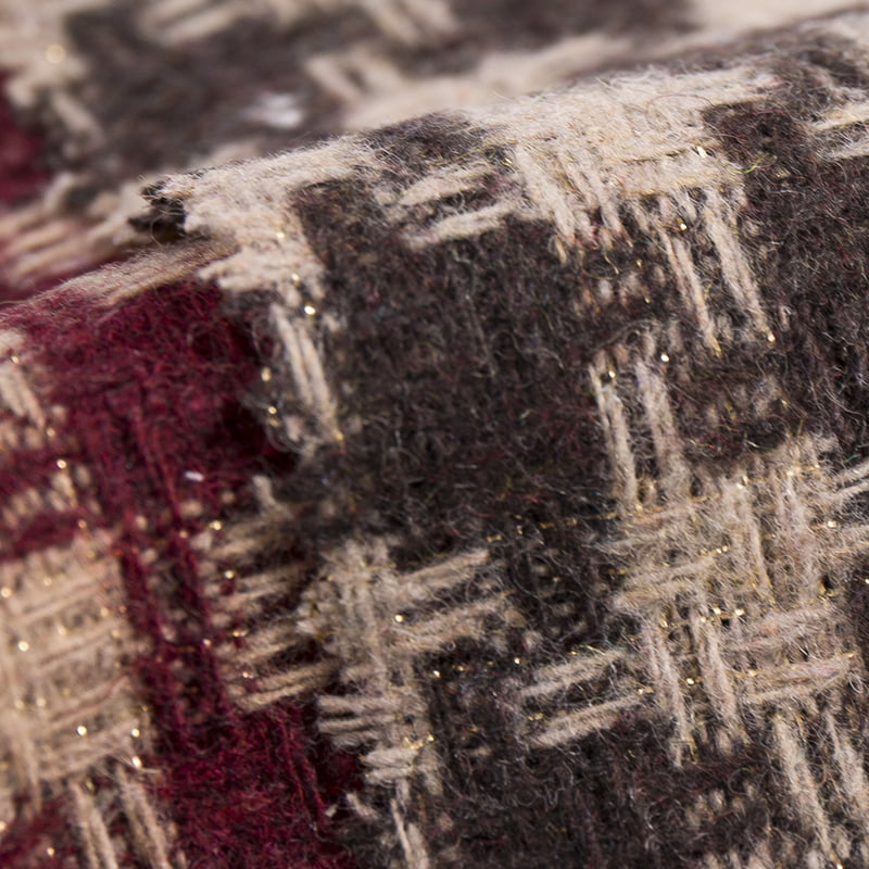 % 10 Yün % 90 Kimyasal Elyaf Metalik Yel Değirmeni Tüvit Kumaş 3433