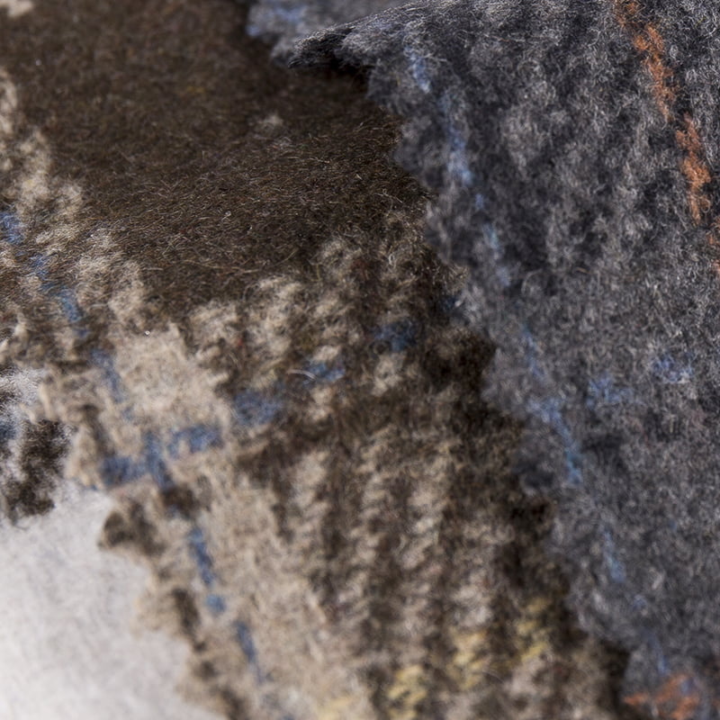 Paltolar İçin Çok Renkli Yün Ekose Yumuşak Duygu Tüvit Kumaş 3496