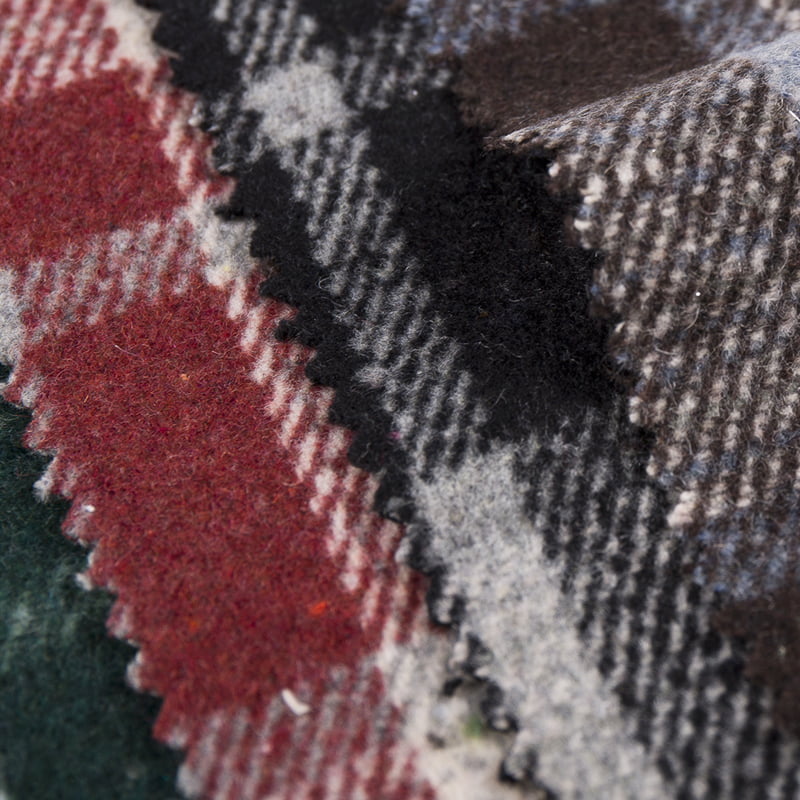 Çok Renkli Ekose Yün Tüvit Kumaş 3508'i kontrol edin