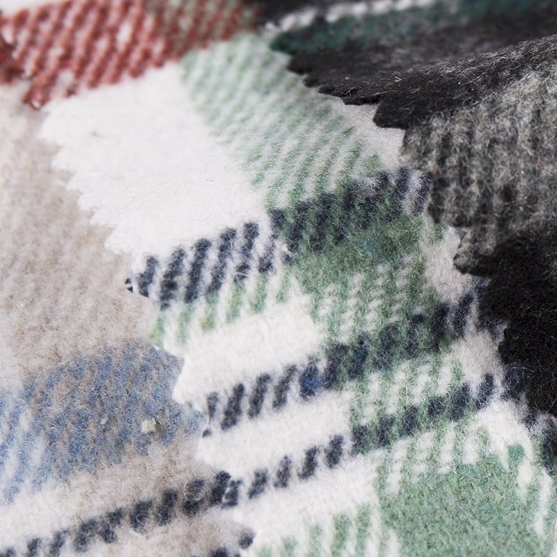 Açık Renk Kareli Ekose Tüvit Yün Kumaş 3509