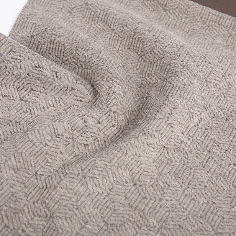 Kabartmalı Küpler Örme Jakarlı Polyester Viskon Spandex Giyim Kumaşları AW23024