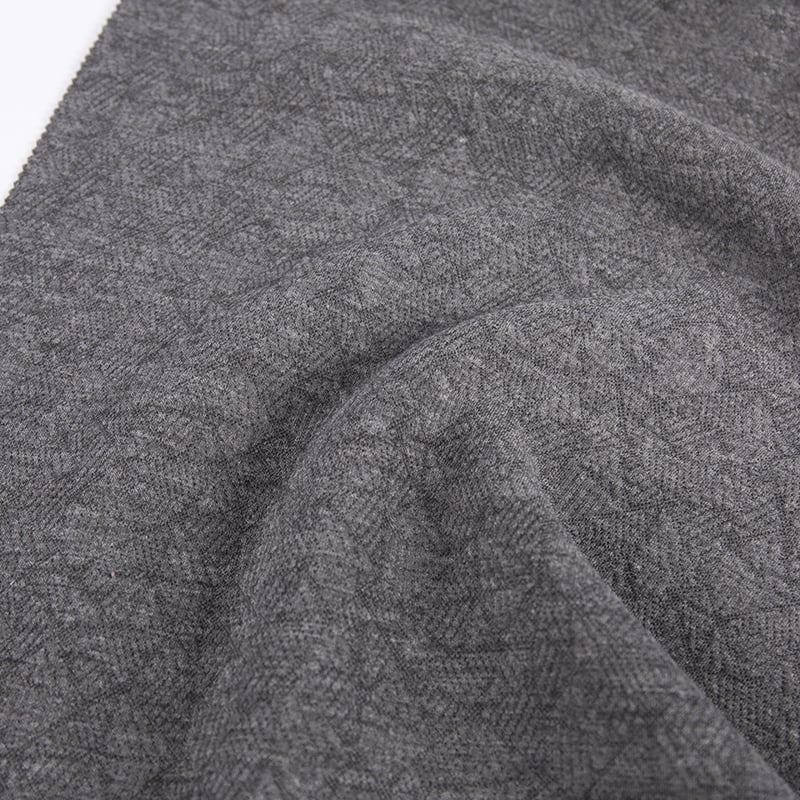 Kabartmalı Yel Değirmeni Örme Jakarlı Polyester Viskon Spandex Spor Giyim Kumaşları AW23026