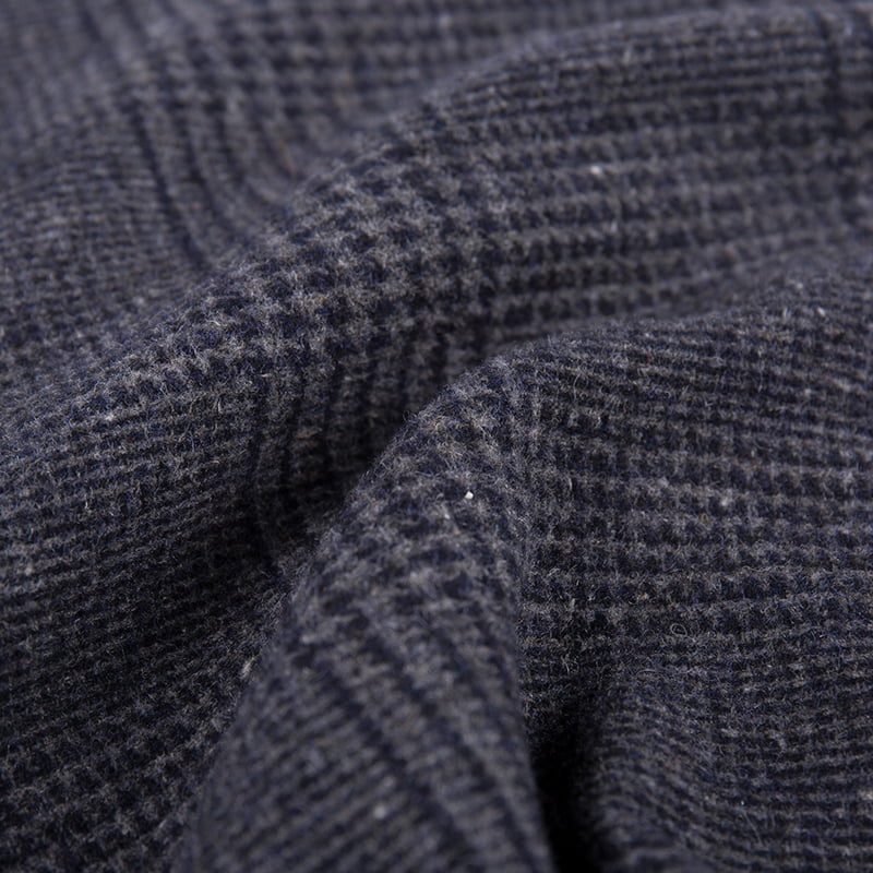 Glen Siyah Kareli Ekose Jakarlı Dokuma Kumaş ZZH24012