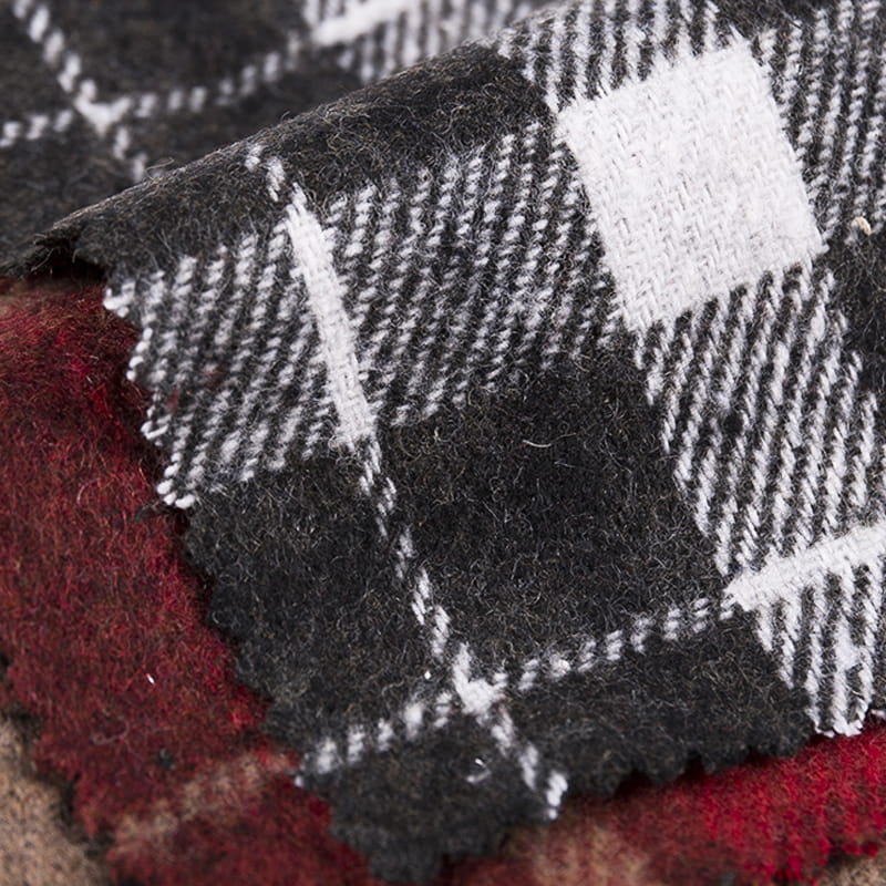 Kırmızı Yeni Tasarım Ekose Twill Tüvit Gömlek Kumaşı 3547