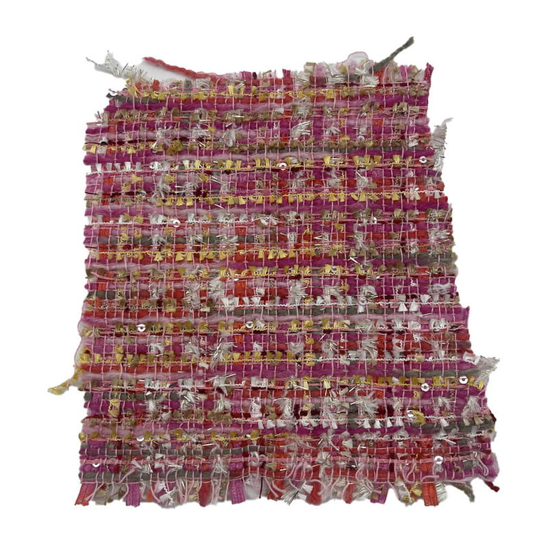 Moda Kırmızı Pembe Payetler Metalik Tüvit Kumaşlar Kadınlar için 21003